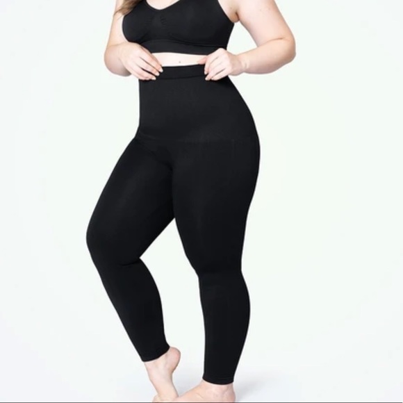 Shapermint Pants - Shapermint Empetua Black High Waisted Shaping Compression Leggings